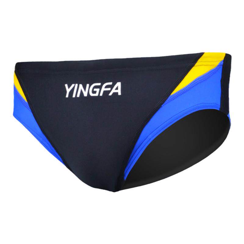英发泳 男士专业拼色三角性感游泳裤 训练竞赛泳衣 泳装带排水线