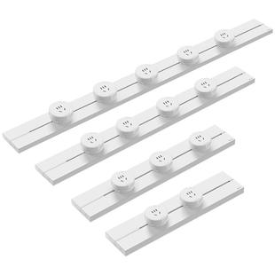 公牛轨道插座奶油风移动明装家用餐边柜磁吸电力滑动导轨插排旗舰