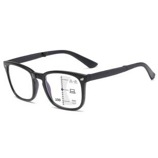 折叠渐进多焦点防蓝光老花镜女士远视镜变焦老花眼镜远近两用男款