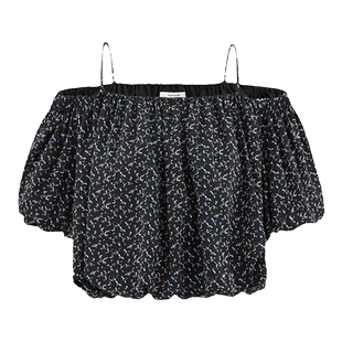 MOUSSY 夏季日系甜美风出游碎花吊带衬衫女028HSZ30-1241