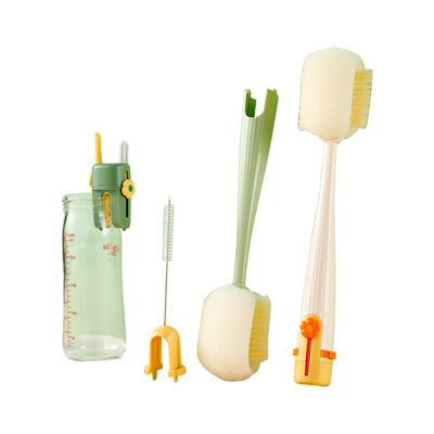 杯刷奶瓶专用刷五合一洗杯子神器吸管刷水杯清洗长柄海绵刷子2025