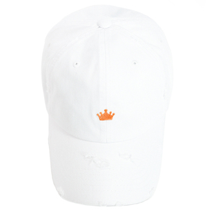 韩国FLIPPER棒球帽代购2025新款男女鸭舌帽个性做旧皇冠刺绣大码