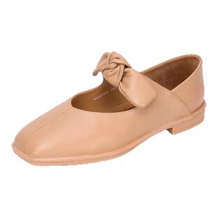 马内尔法式玛丽珍女鞋2024春季新款一脚蹬气质百搭小皮鞋G46031