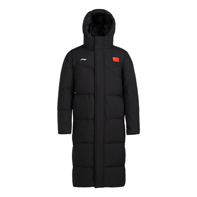 李宁中长款羽绒服男保暖宽松外套