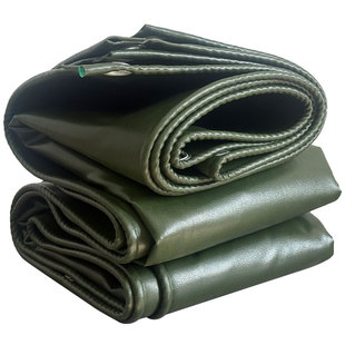 2026升级款铁甲帆布绿色防雨防晒篷布防水遮挡布雨布电动车雨罩