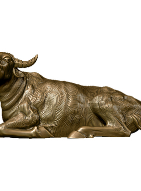 黄铜生肖牛摆件镇纸手把件