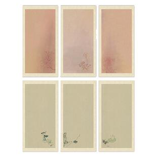 景阳阁祥云小品笺微喷书法作品纸小楷书法专用作品纸古风印花手札诗帖小行书信笺纸比赛参展专用无格仿古小品