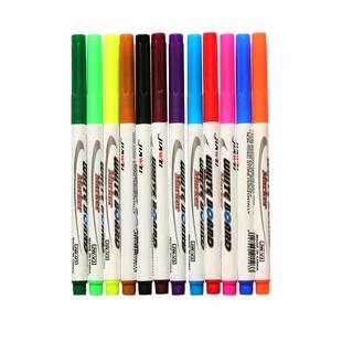 白板笔可加墨换笔芯教师用水性黑色儿童无毒彩色红色黑板笔画板写字易擦写粗头大头记号笔专用细头批发水笔