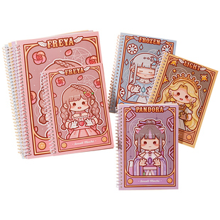 小麻薯胶带离型本活页简约胶带贴纸离型纸本新品双面手帐工具材料收纳离行本自制加厚离形本手账素贴纸离线本