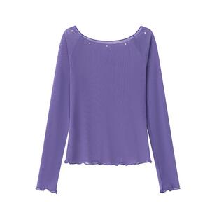 jollybean丨女童薄款网纱罩衫25年夏季新款烫钻花滑网纱罩衫上衣