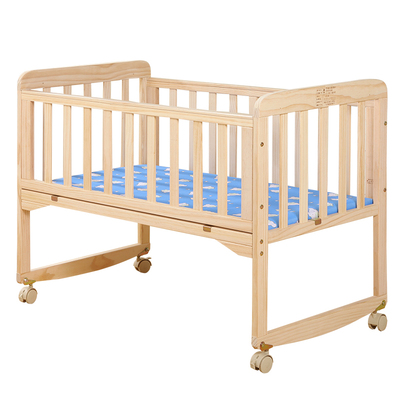 萌宝乐新生儿实木无漆书桌婴儿床