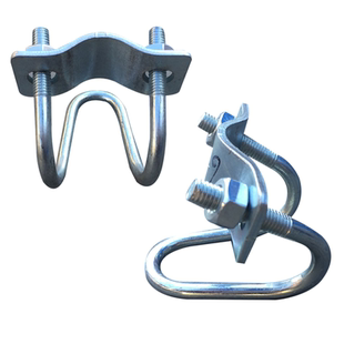 蔬菜养殖温室大棚骨架配件热镀锌加厚双U型卡十字夹箍钢管固定扣