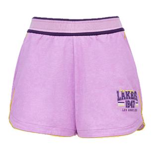 25夏季新品NBAA湖人火箭雄鹿尼克斯队宽松水洗复古运动短裤女款