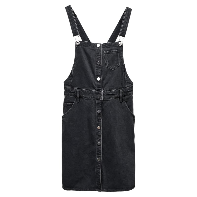 ABLEJEANS牛仔背带裙显瘦宽松