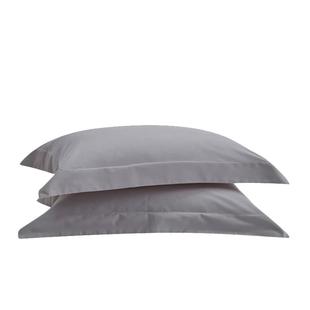 紫罗兰A类100支全棉磨毛素色枕套纯棉冬季保暖枕头套枕芯套一对装