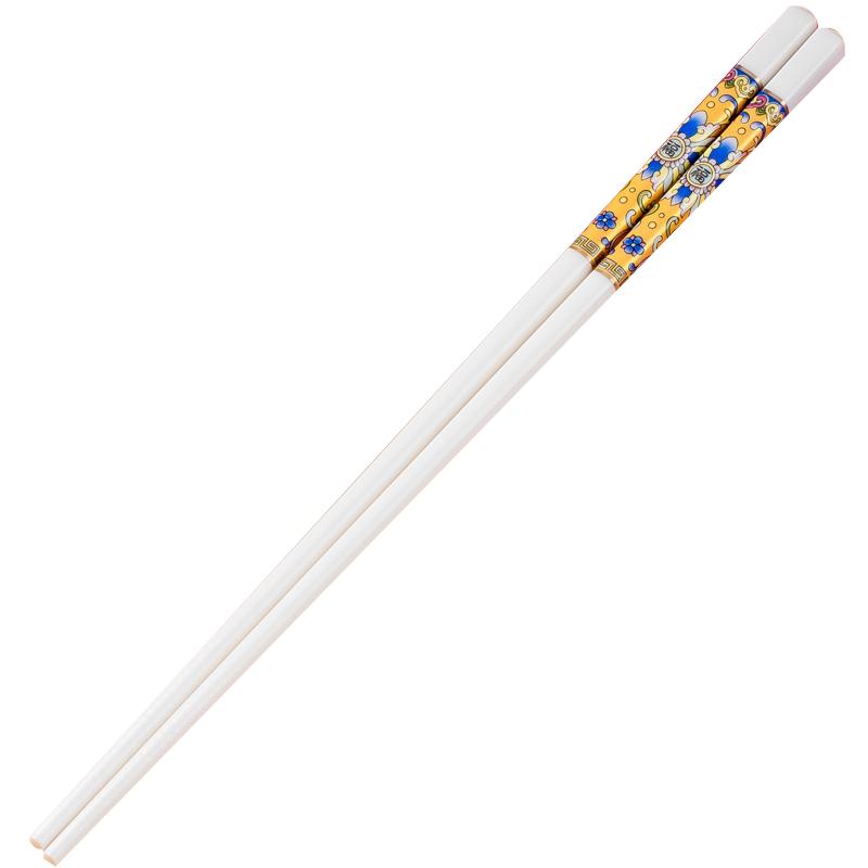亮玉骨瓷家用防滑防潮陶瓷筷子