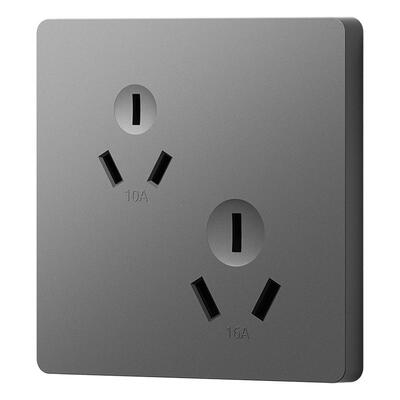 86型暗装家用错位六孔插座面板