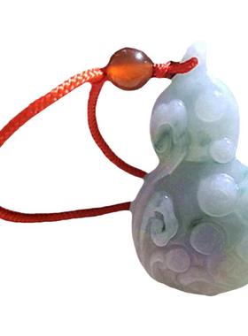 葫芦吊坠孩子宝宝翡翠玉兔小天使