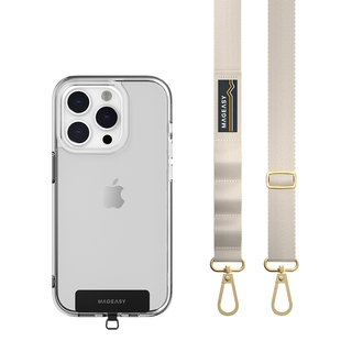 MagEasy手机斜跨可背宽挂绳双头金属扣环圆挂绳磁吸快扣挂脖通用