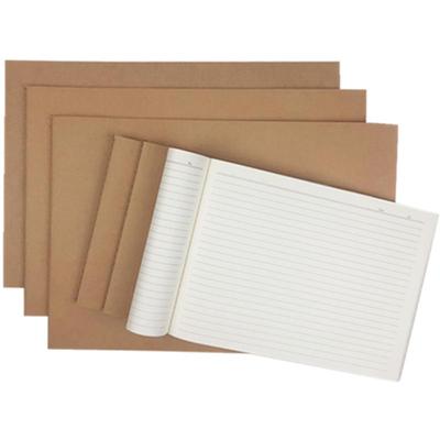 a4牛皮面横翻笔记本a3车线横版式