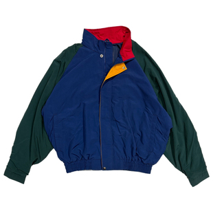 美国购90s美式老学校说唱HIPHOP复古撞色RAPPER街舞BBOY大码夹克