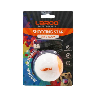 莱诺laroo发光球狗狗玩具夜间遛狗充电多彩耐咬磨牙洁齿巡回玩具
