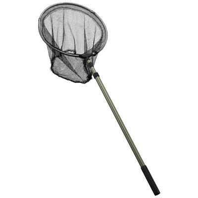 老钓牙铝合金折叠伸缩捞鱼网兜