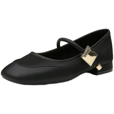 玛丽珍鞋时尚优雅方跟低跟