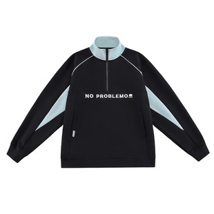 【王弘毅同款】辛普森一家半拉链立领男款POLO衫卫衣休闲潮流上衣