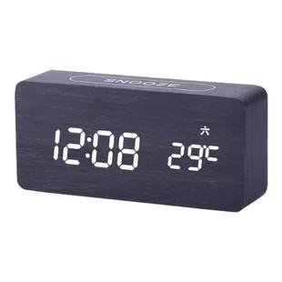 自动对时电子钟静音夜光闹钟卧室桌面座钟小程序蓝牙充电家用闹表