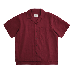 CENLES SS26“N.COLOR系列”苎麻古巴领衬衫复古简约纯色短袖衬衣