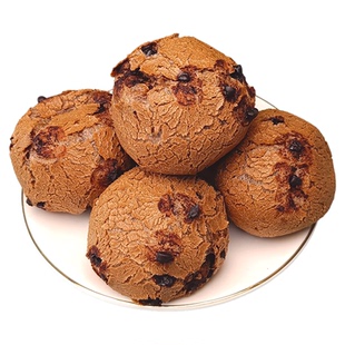 巧克力豆≥20%】0添加蔗糖巧克力麻薯球面包代餐饱腹巧克力面包球