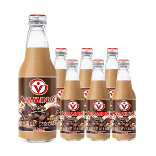 泰国vamino哇米诺巧克力豆奶300ml×6瓶可可植物蛋白早餐奶整箱批