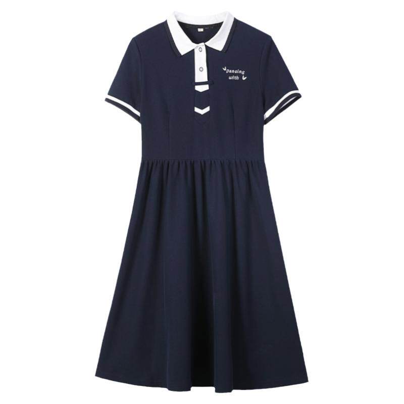 海军领学生POLO裙连衣裙