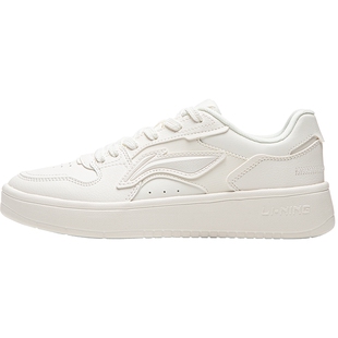 李宁浮舟丨休闲鞋女鞋2026新款春季经典板鞋轻便软弹小白鞋运动鞋