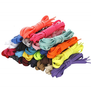 适配AJ1mid北卡蓝鞋带糖果鸳鸯黑曜石原装AJ3aj4 6白红蓝彩钩鞋带