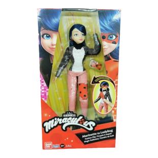 万代Ladybug黑猫罗尔马丽娜奇迹少女瓢虫女孩模型换装娃娃玩具装