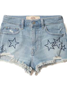 hollister现货专柜正品高腰热裤