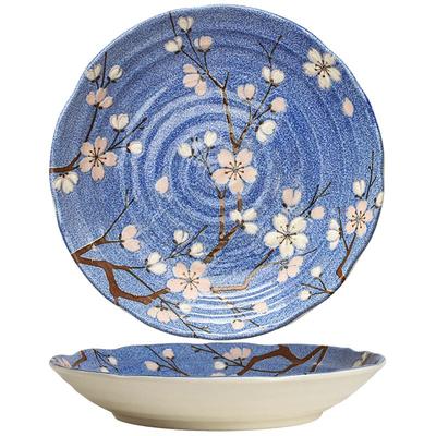 日本进口美浓烧富士樱陶瓷餐具