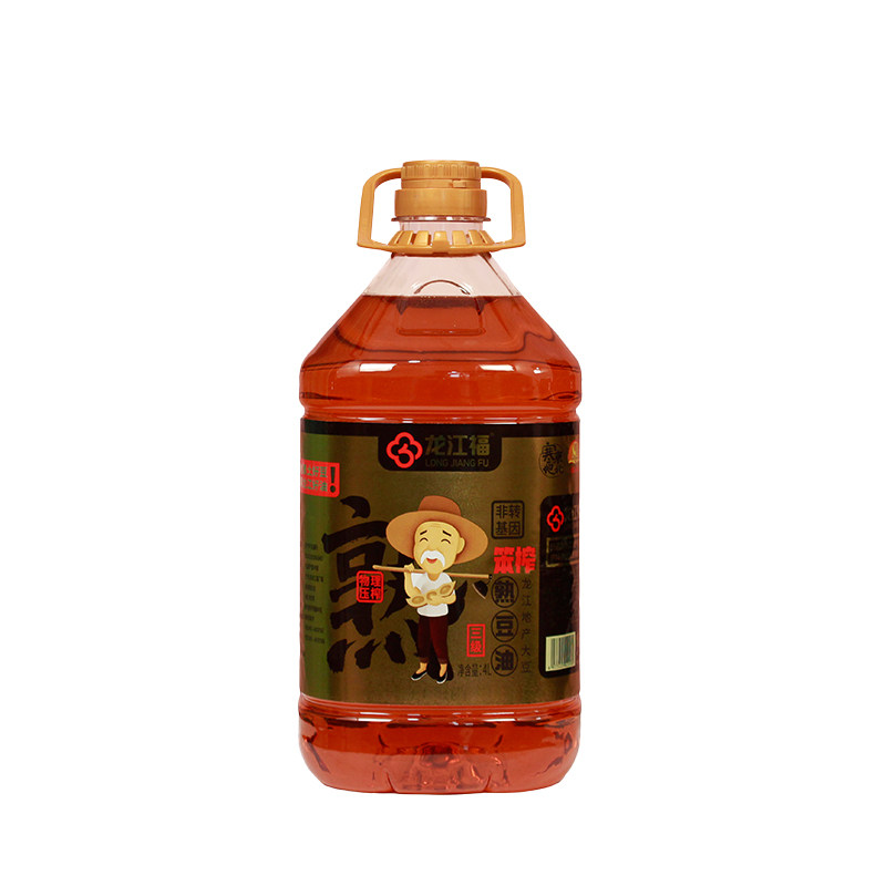 龙江福非转基因笨榨熟豆油