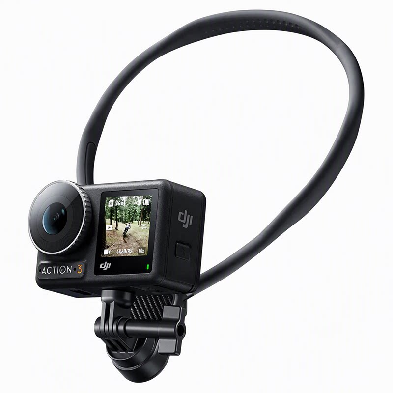挂脖手机支架POV视角拍摄磁吸夹持可选适用大疆Action6/5Pro/4/3 Pocket3/4/4P GoPro影石运动相机胸前固定