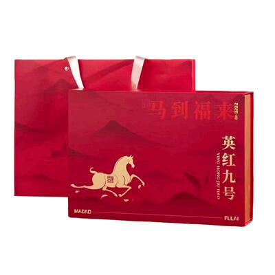 英红九号2026新茶英德红茶礼盒装送礼花果蜜香型功夫红茶42小包
