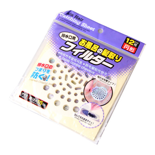 386.一次性地漏贴纸日式浴室水口过滤贴淋浴间排水口毛发过滤贴纸