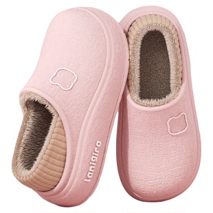 手术室防水棉拖鞋女款冬季包跟室内家居医用护士防滑厚底保暖棉鞋