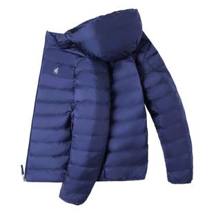 TREKTRAVEL德国飞鹰连帽羽绒服男冬季新品轻薄款90绒保暖短款外套