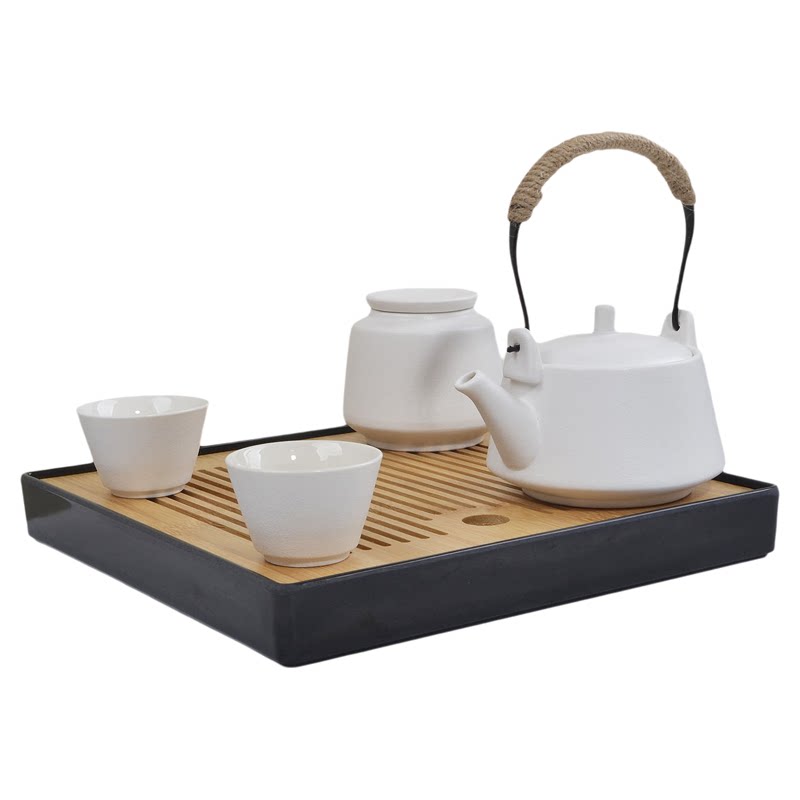 提粱壶功夫茶具套装四方储水茶台