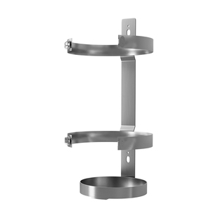 304不锈钢灭火器支架上墙连体架子船用货叉车载固定放置单双挂架