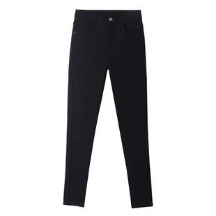 打底裤女外穿秋冬2026新款加绒加厚高腰小黑裤紧身弹力铅笔小脚裤