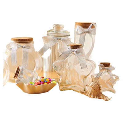 玻璃许愿瓶子木塞贝壳