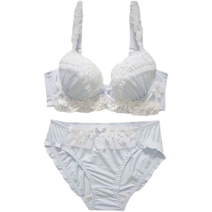 日系甜美大钢圈文胸套装 纯欲风大罩杯G杯少女内衣重工蕾丝薄杯